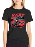 Kart Lifestyle Graphic T-Shirt - Racing Go-Kart Design