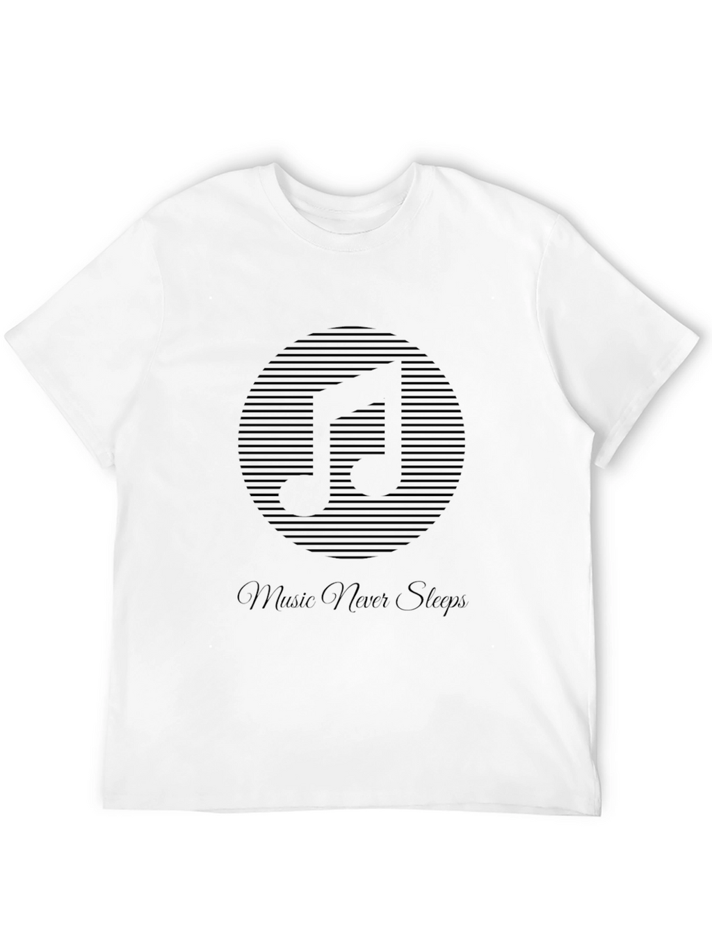 Music Never Stops Graphic T-Shirt