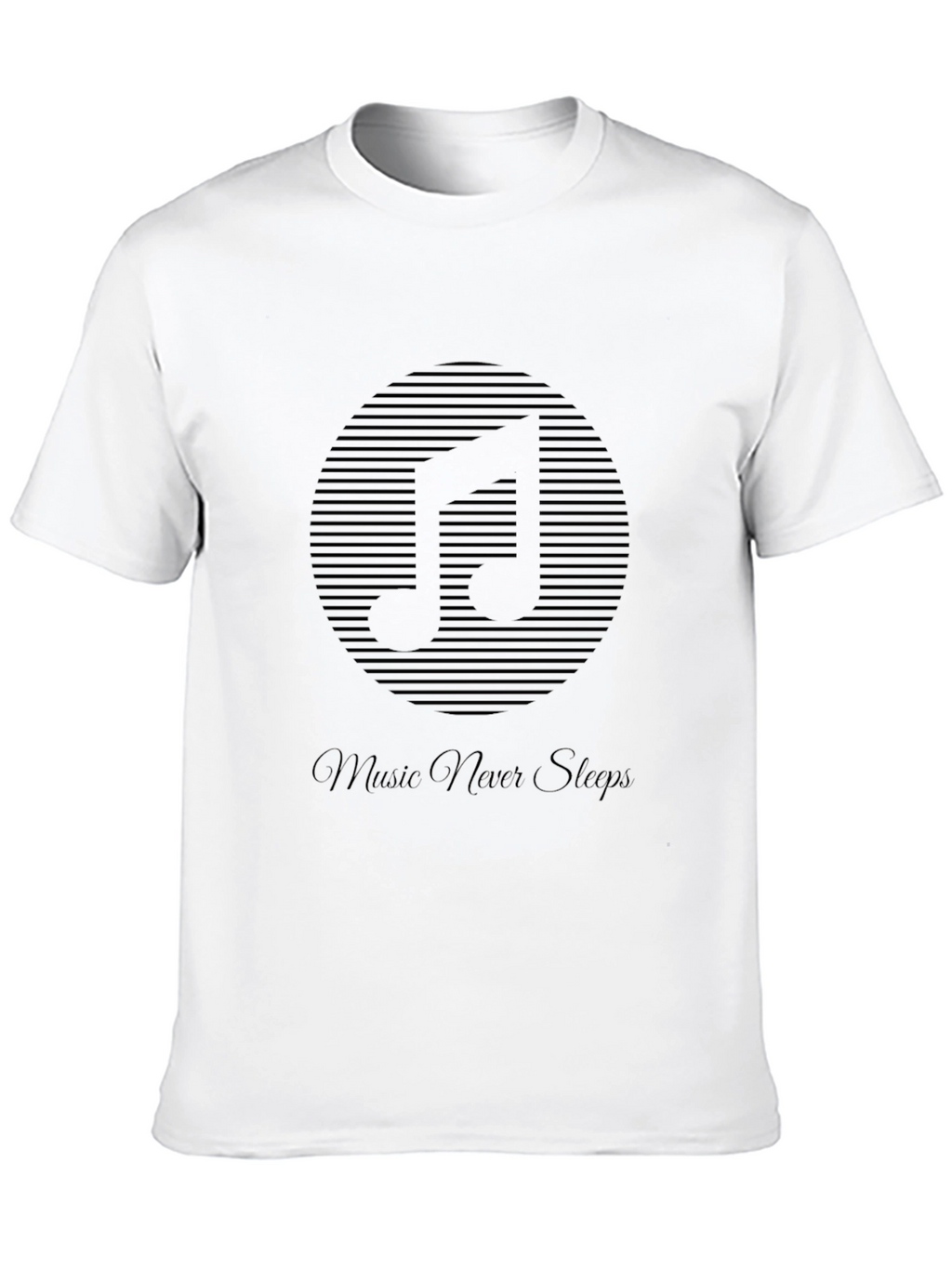 Music Never Stops Graphic T-Shirt