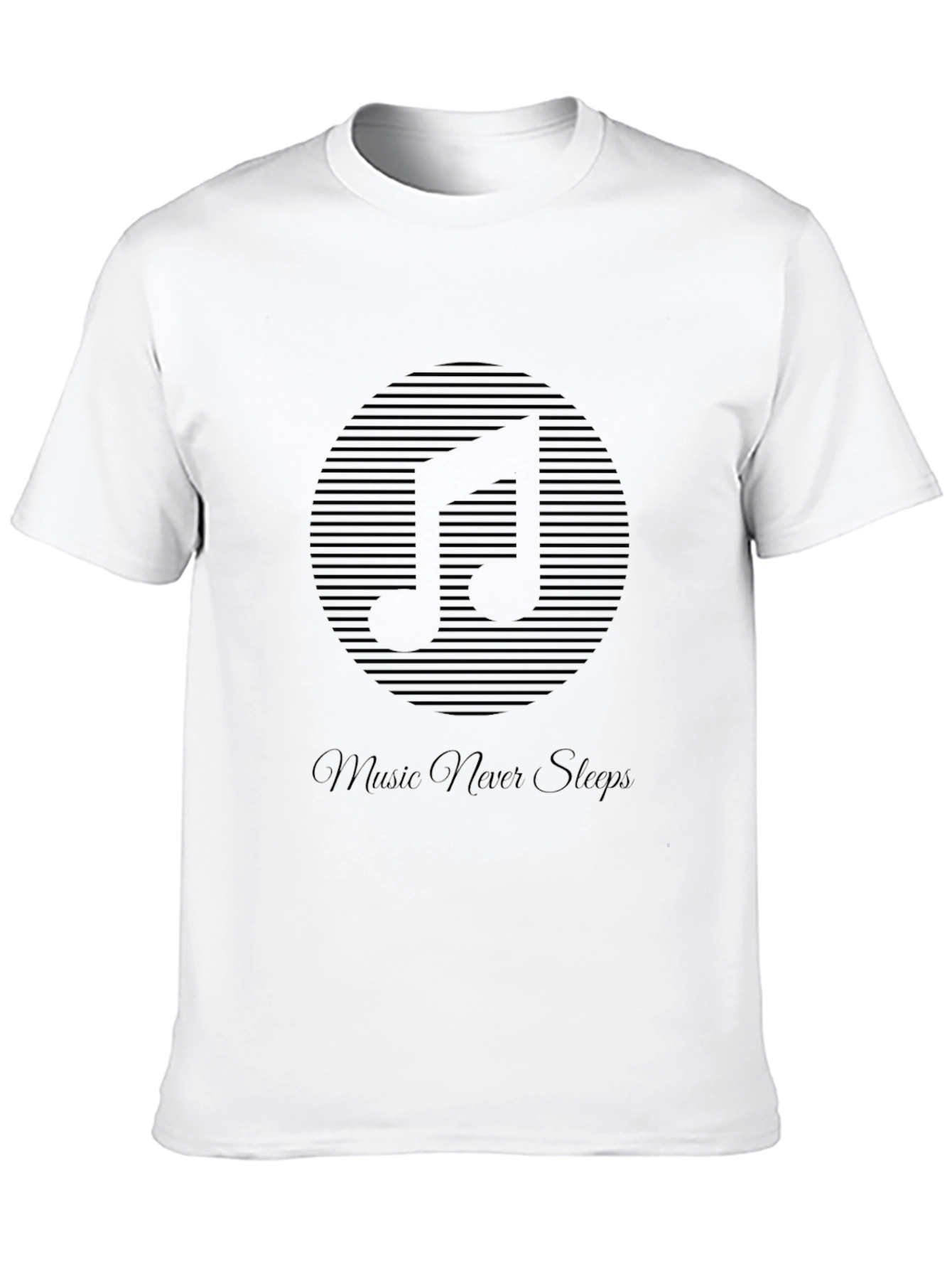 Music Never Stops Graphic T-Shirt