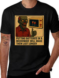 Microwave Battery Zombie Graphic Tee