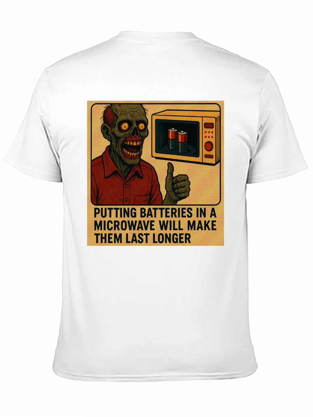 Microwave Battery Zombie Graphic Tee