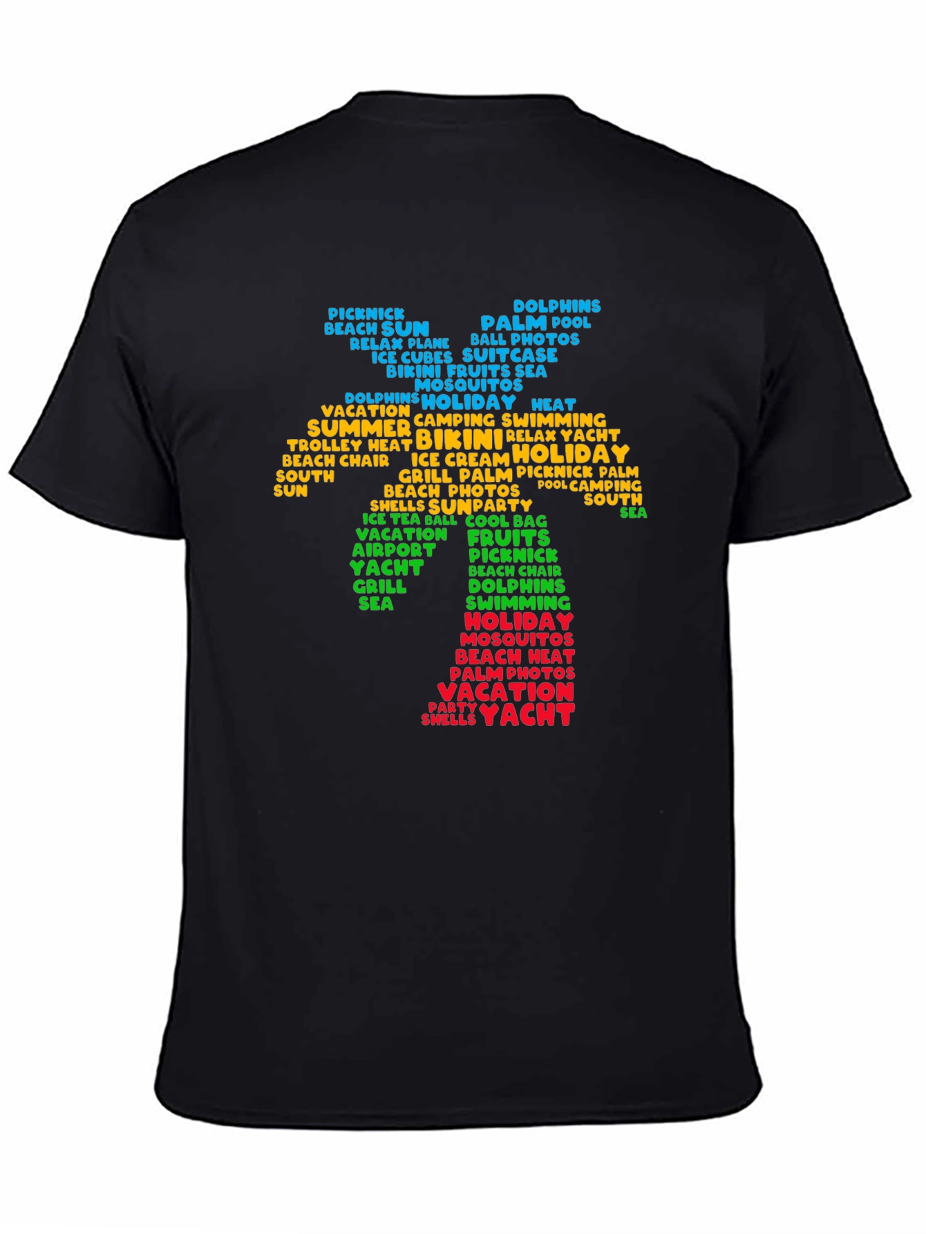 Summer Vacation Word Art Tee