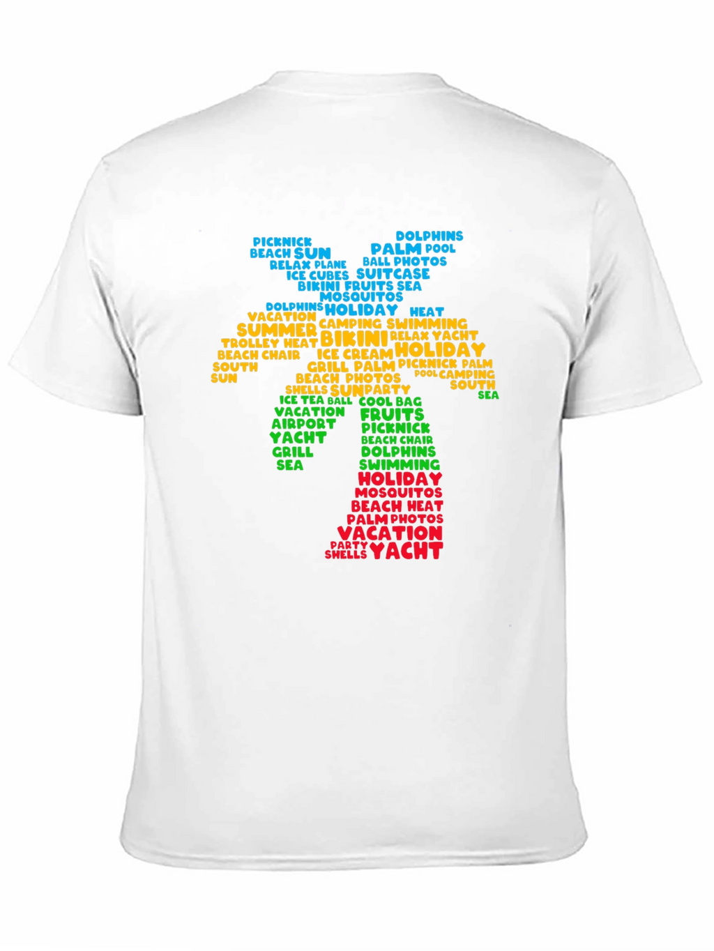 Summer Vacation Word Art Tee