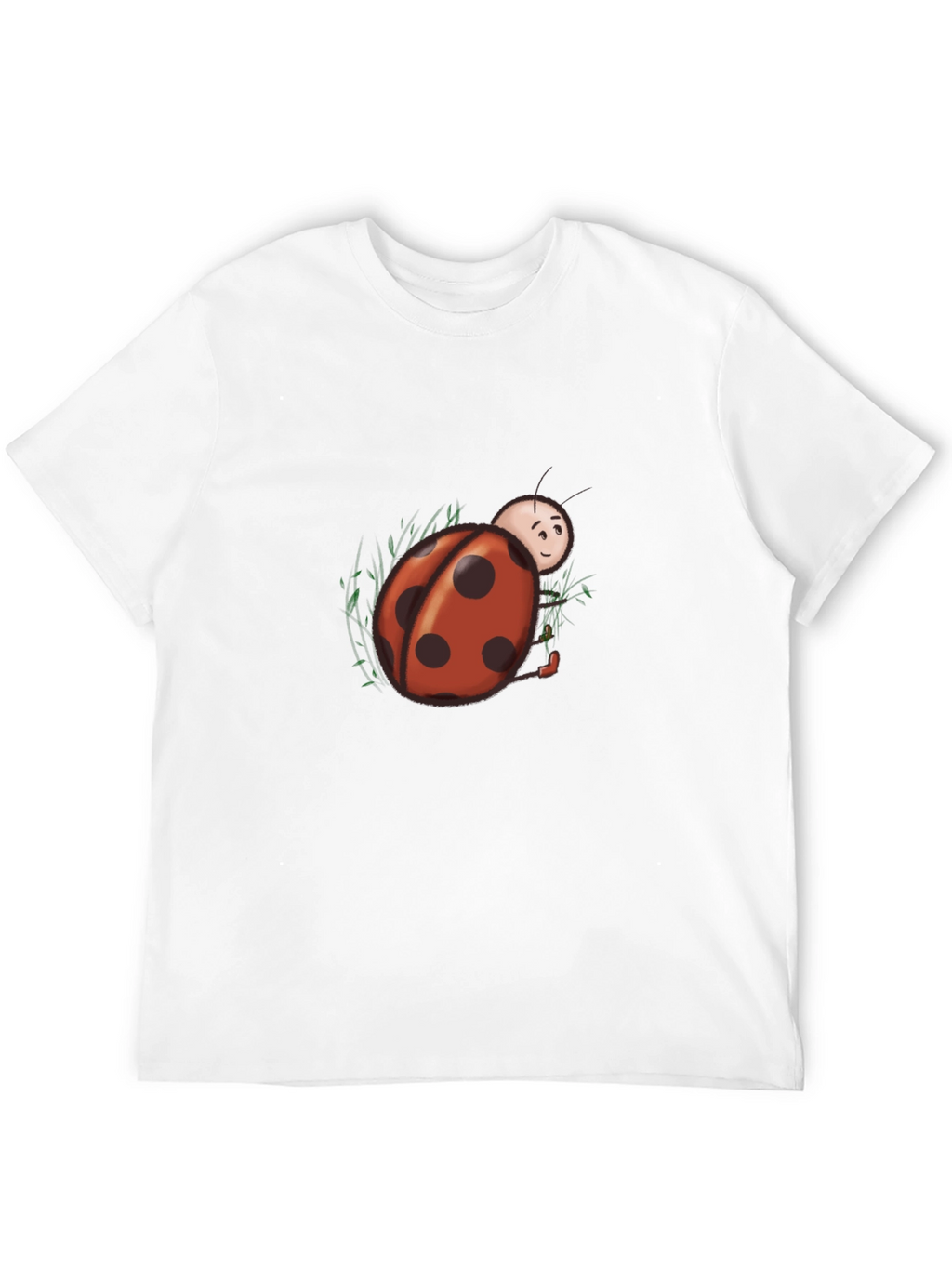 Ladybug Graphic Tee - Black Cotton Blend