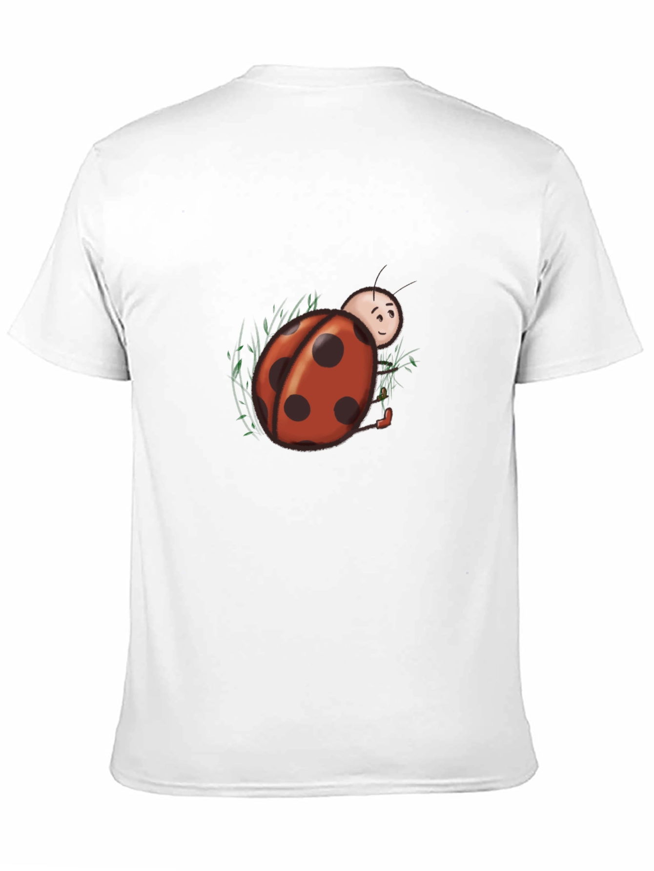 Ladybug Graphic Tee - Black Cotton Blend