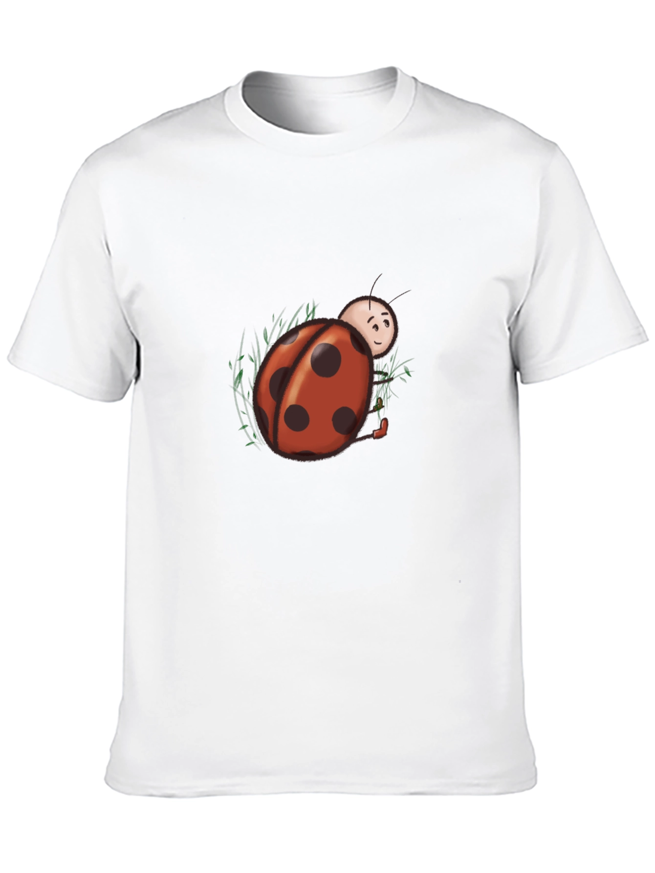 Ladybug Graphic Tee - Black Cotton Blend