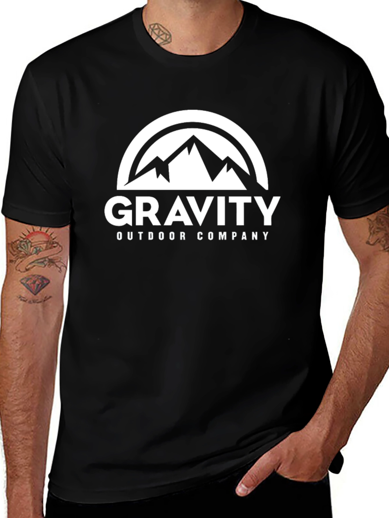Gravity Outdoor Company Black Graphic T-Shirt