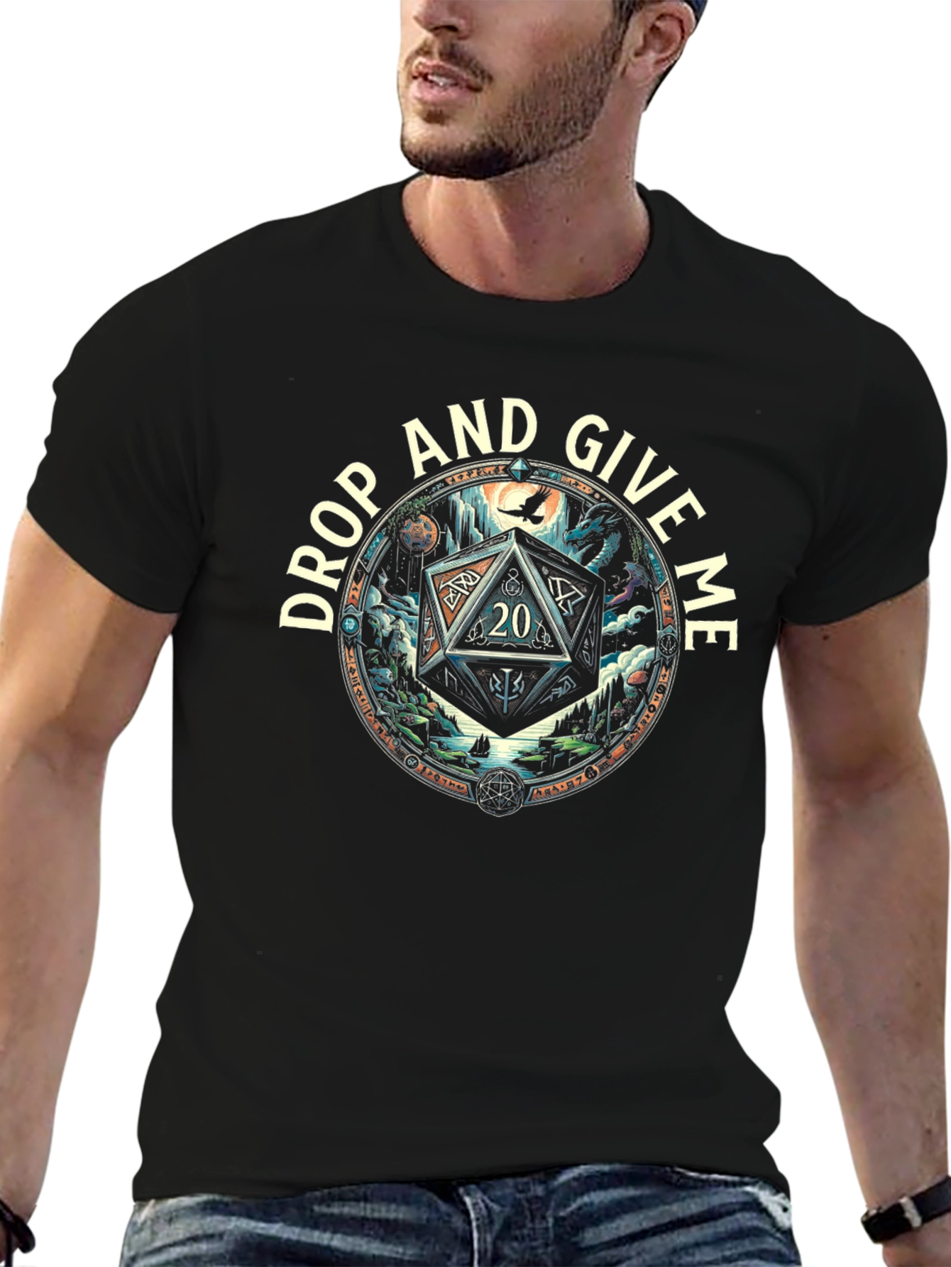 D20 Dice Graphic T-Shirt
