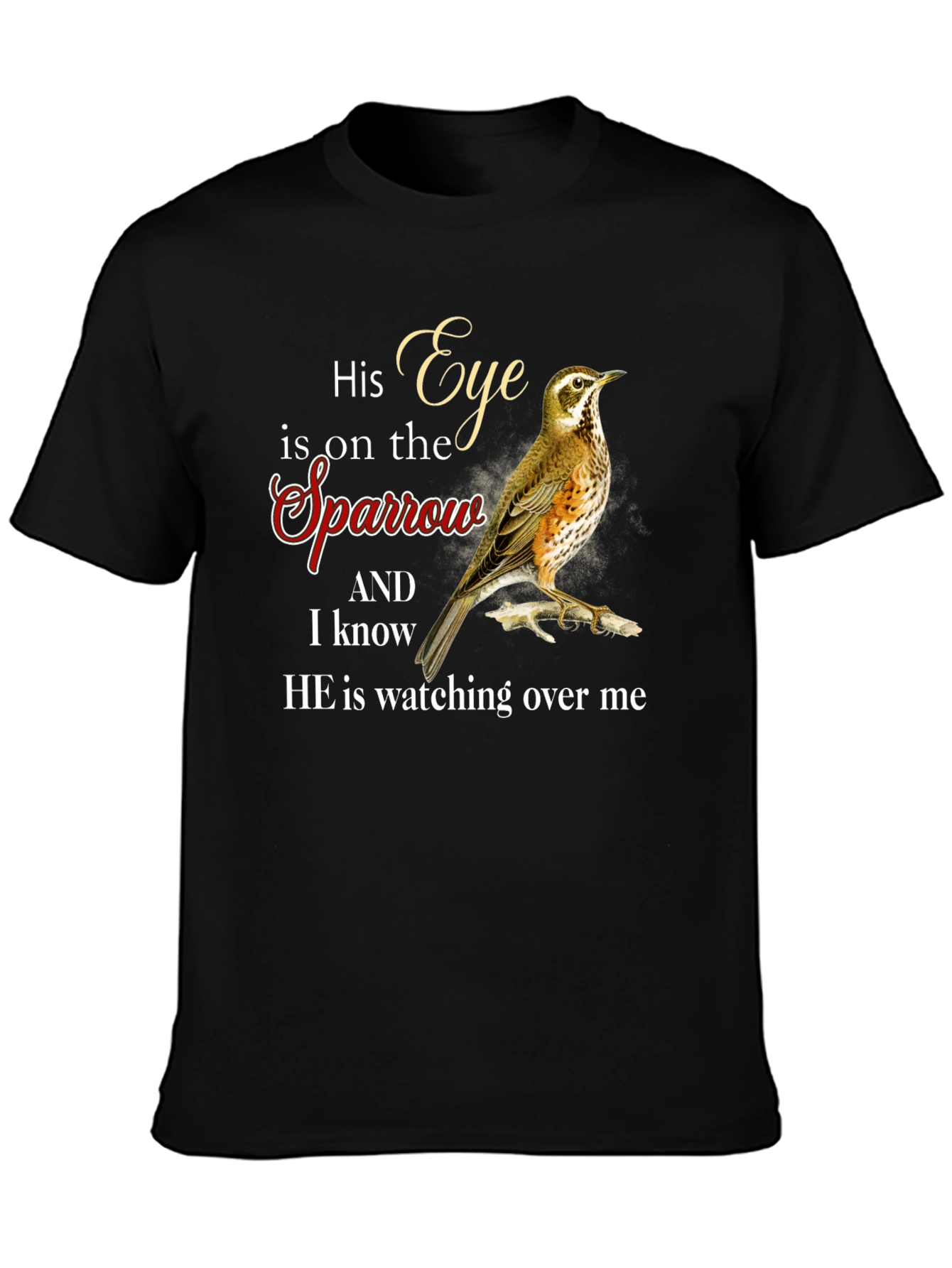 His Eye is on the Sparrow Graphic T-Shirt