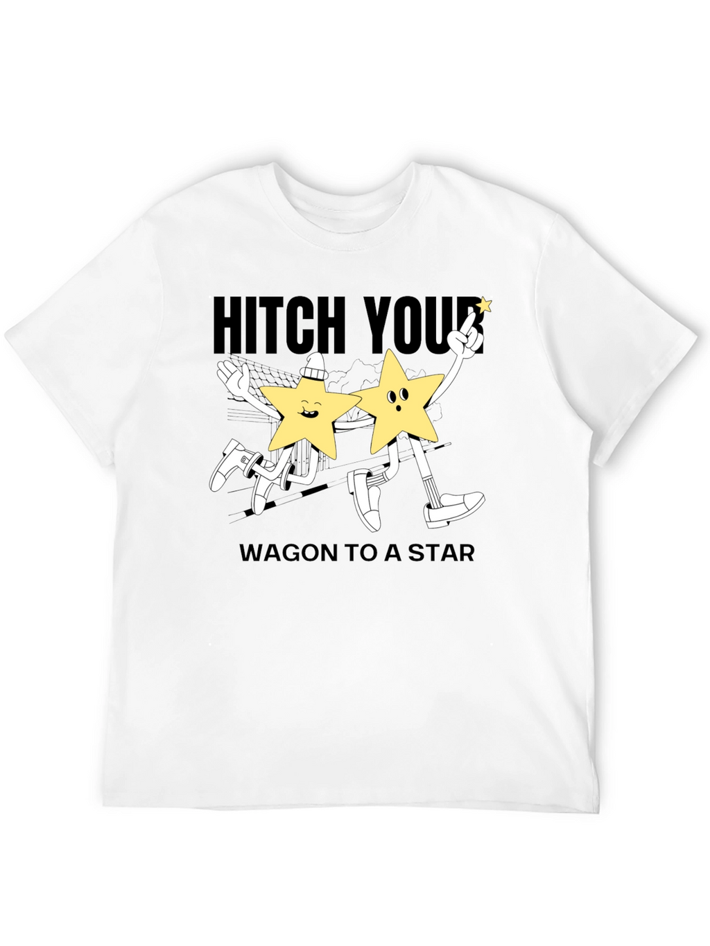 Hitch Your Wagon to a Star Graphic T-Shirt