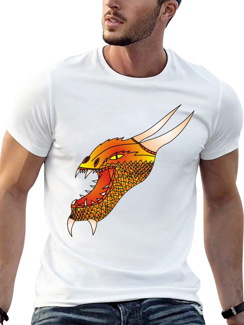 Dragon Graphic Tee - Fierce Creature Design