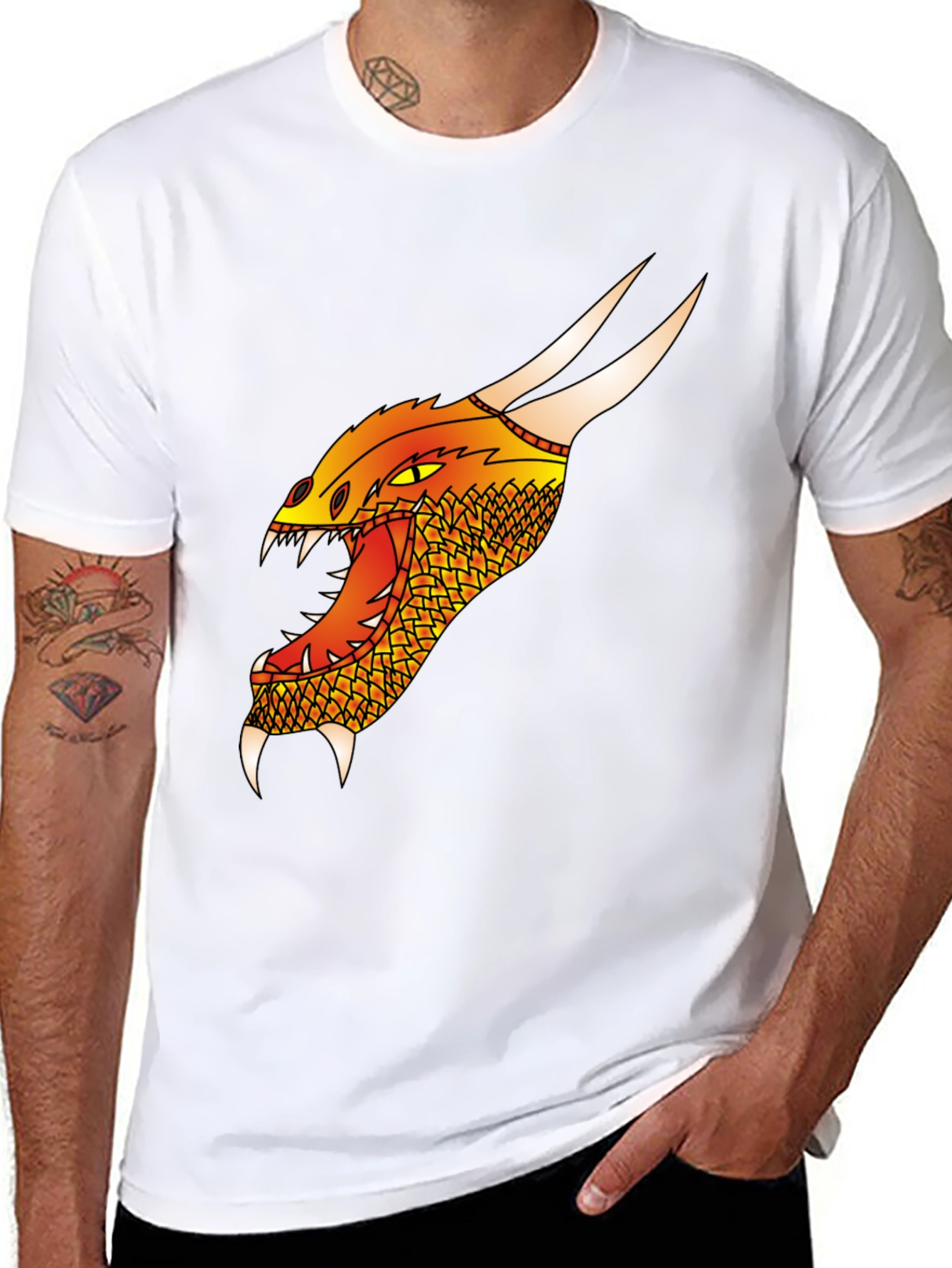 Dragon Graphic Tee - Fierce Creature Design