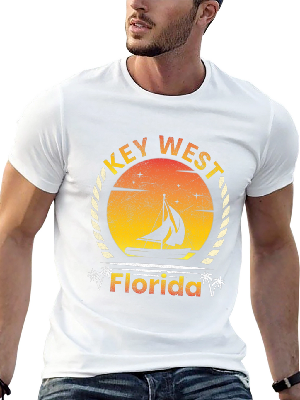Key West Florida Sailboat T-Shirt
