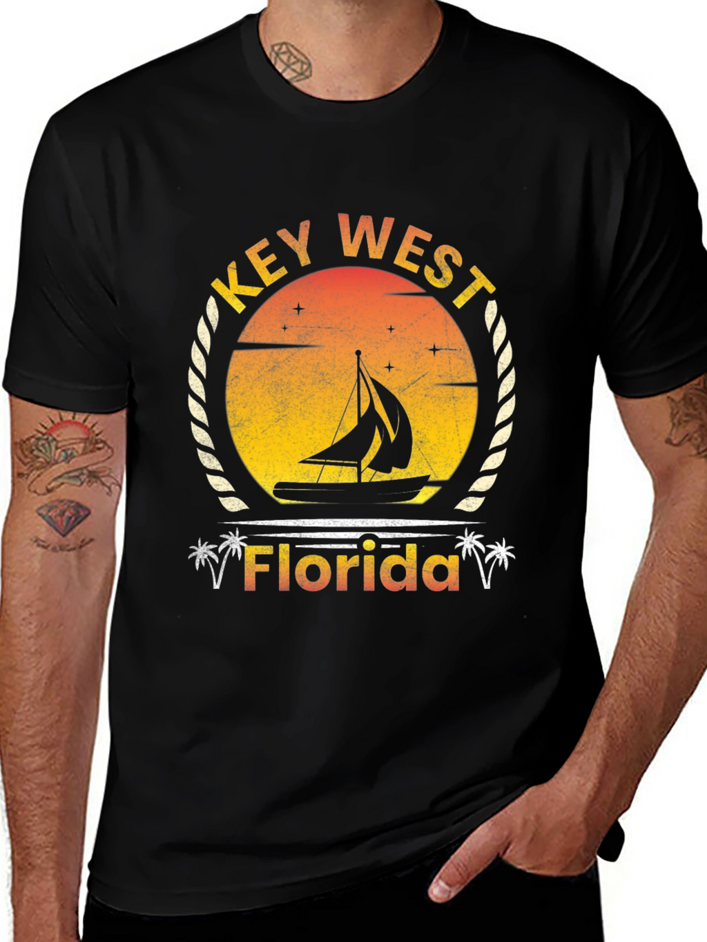 Key West Florida Sailboat T-Shirt