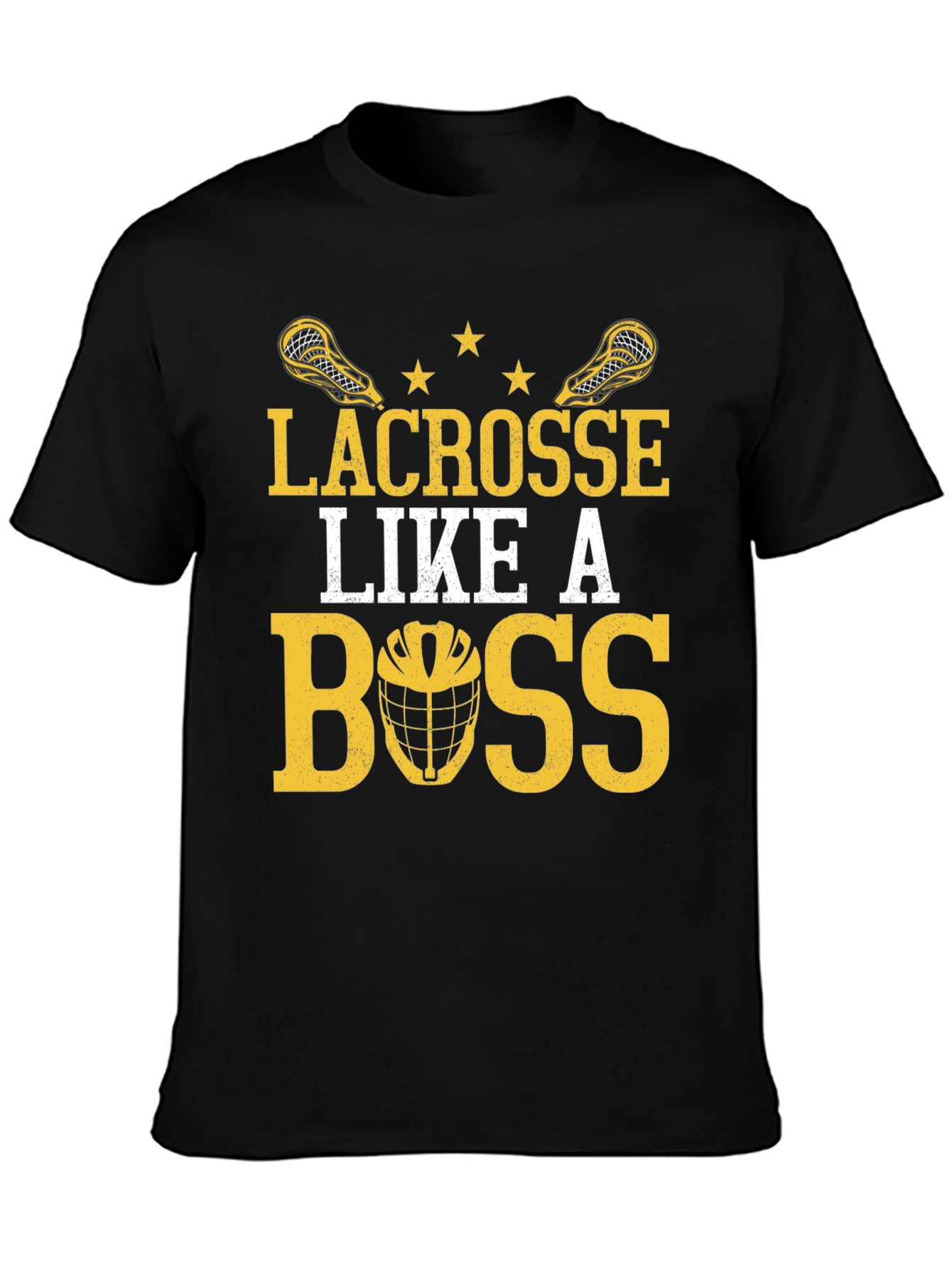 Lacrosse Like A Boss Graphic T-Shirt