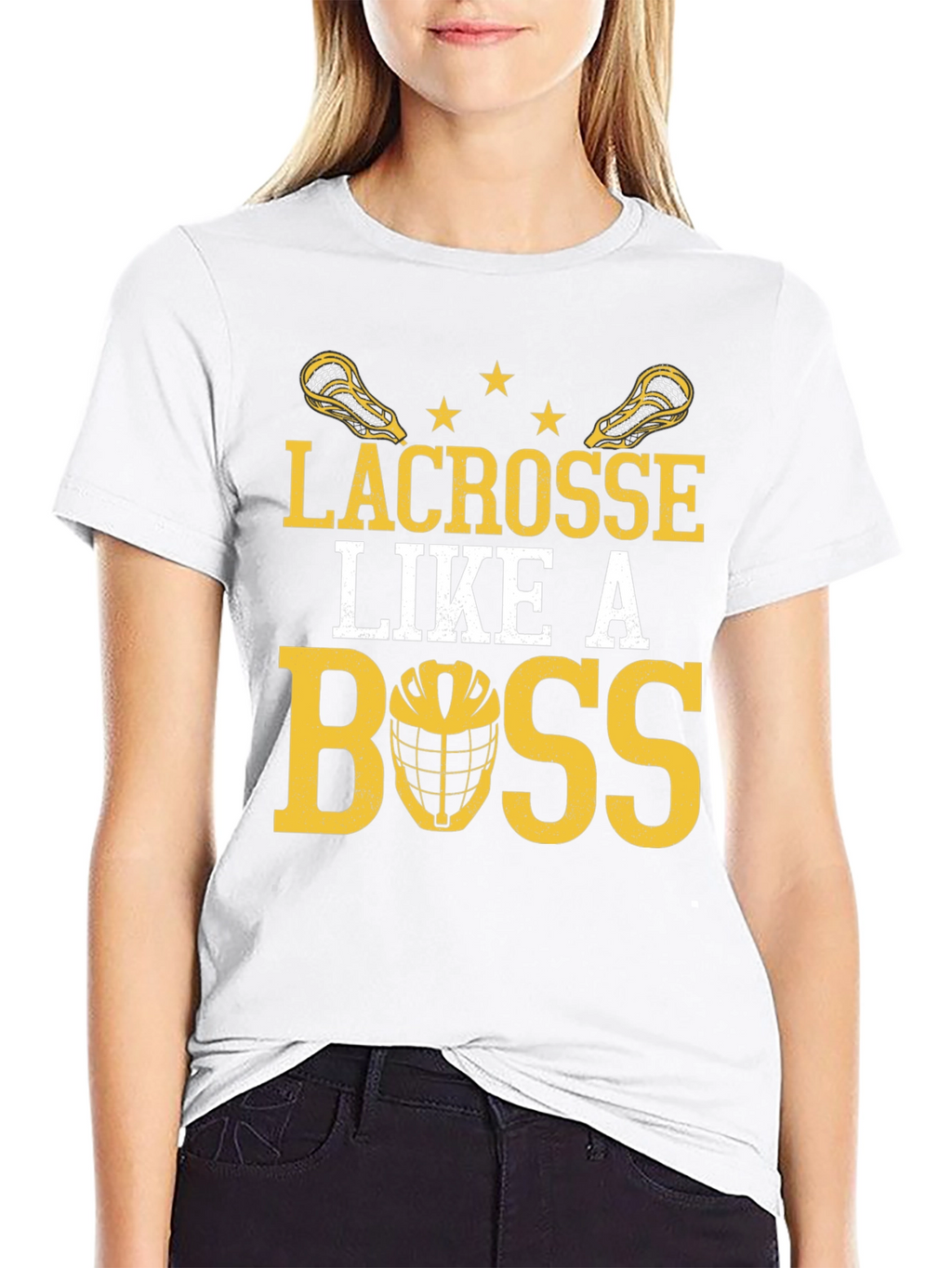 Lacrosse Like A Boss Graphic T-Shirt