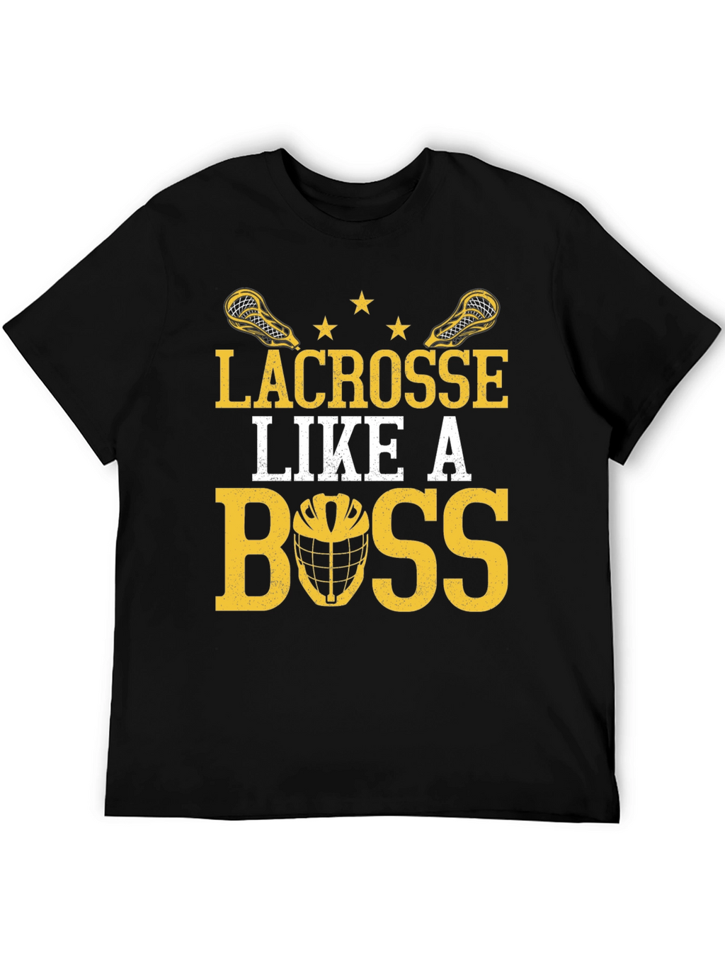 Lacrosse Like A Boss Graphic T-Shirt