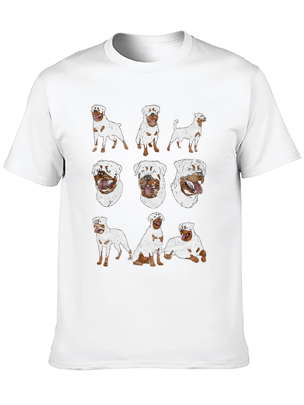 Rottweiler Dog Print T-Shirt