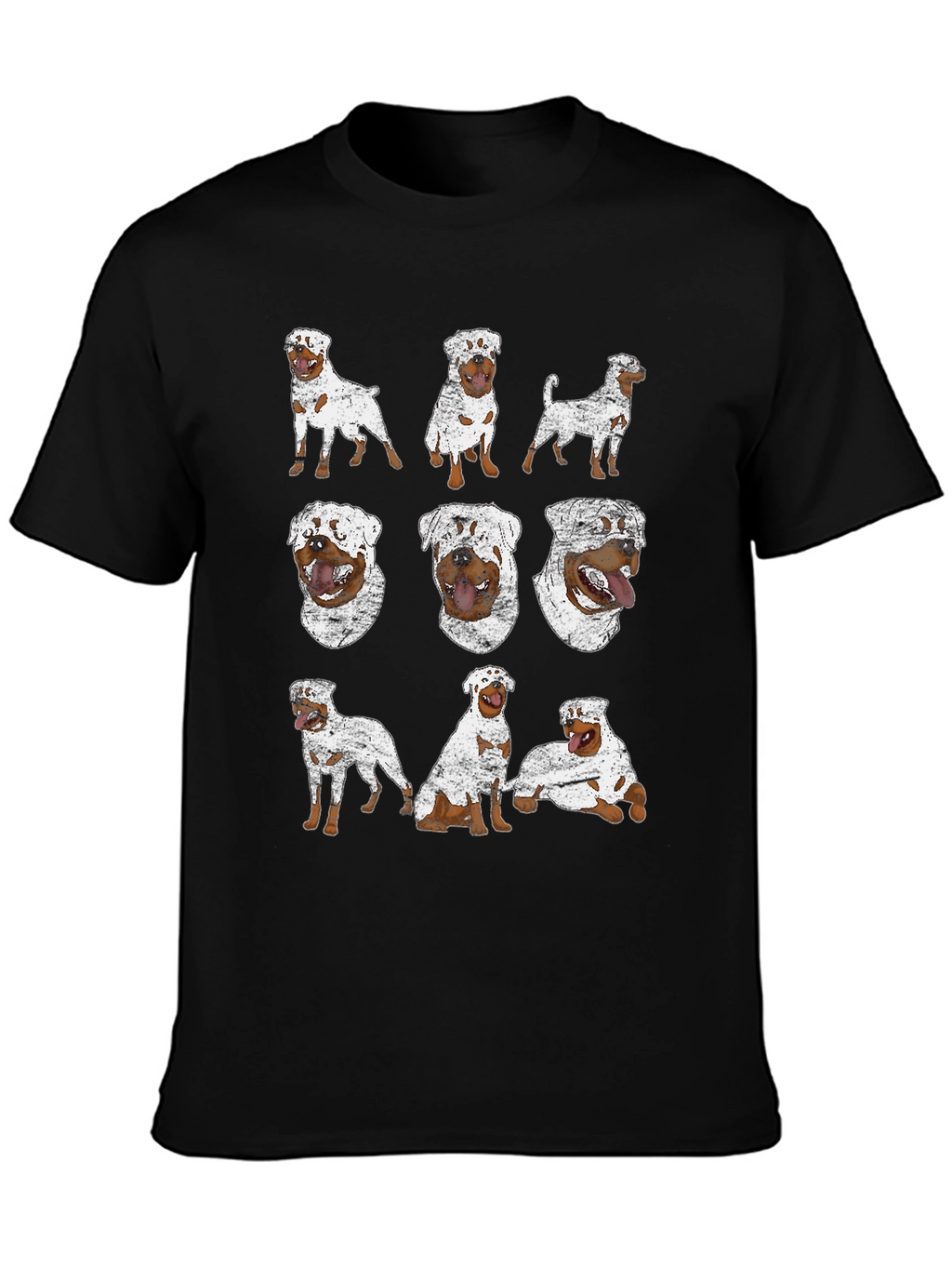Rottweiler Dog Print T-Shirt