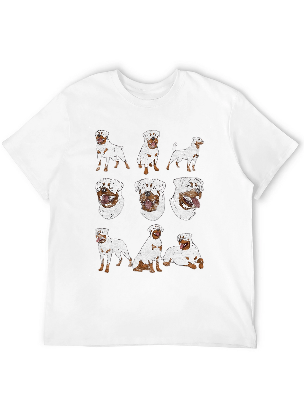 Rottweiler Dog Print T-Shirt