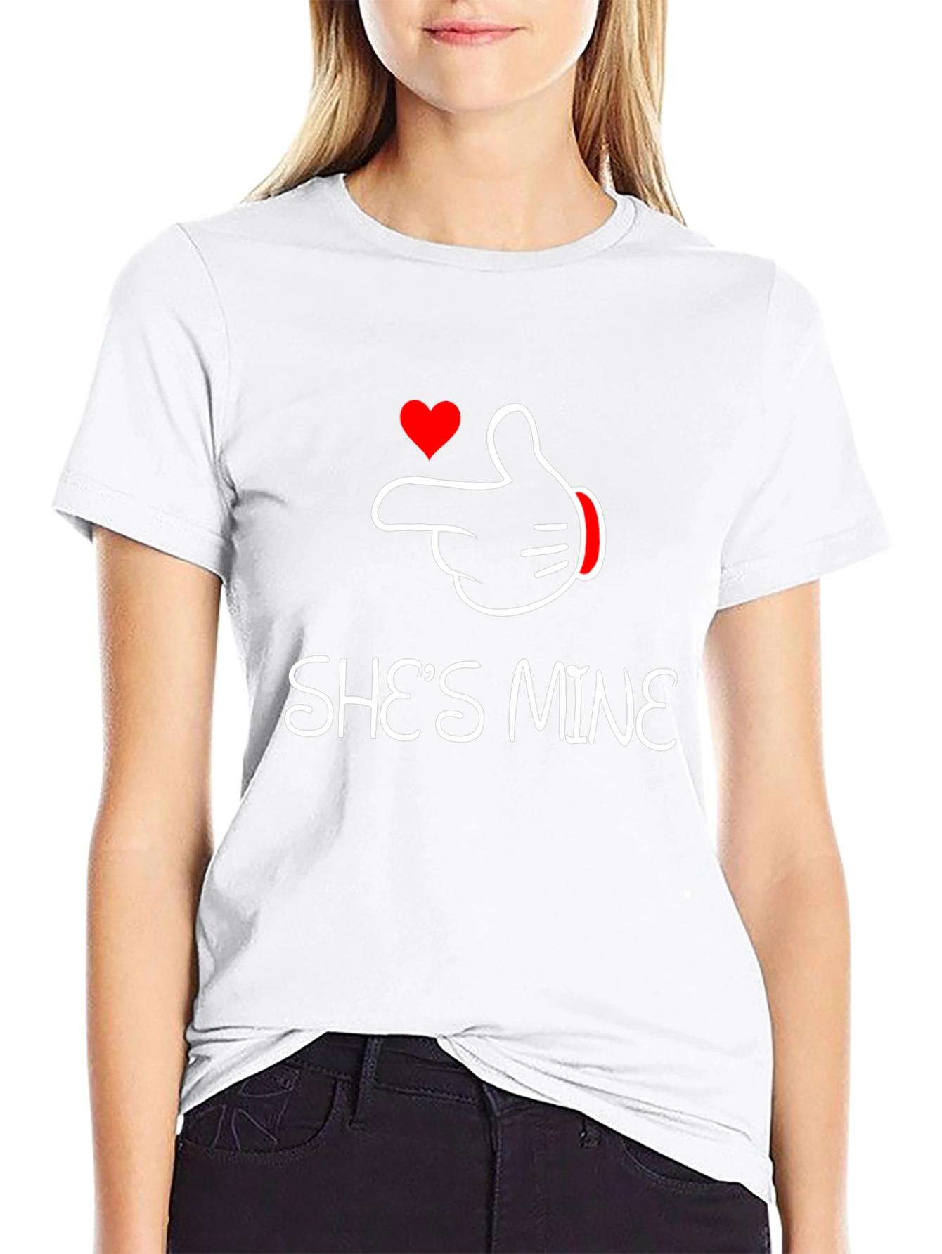 Shes Mine Matching Couple T-Shirt