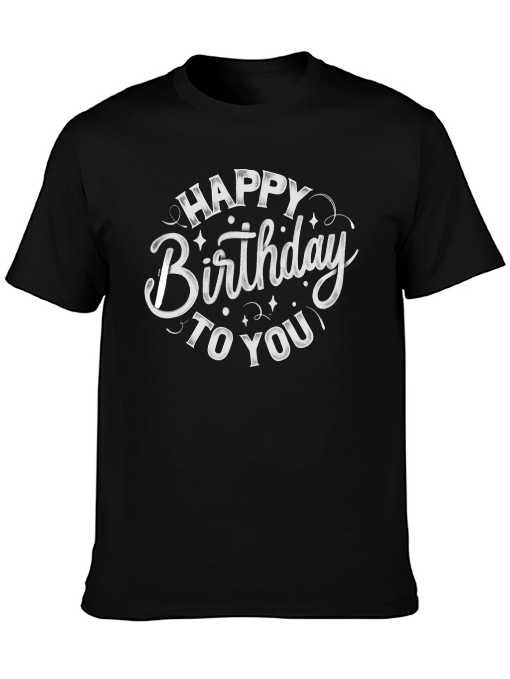 Happy Birthday T-Shirt Black