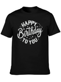 Happy Birthday T-Shirt Black