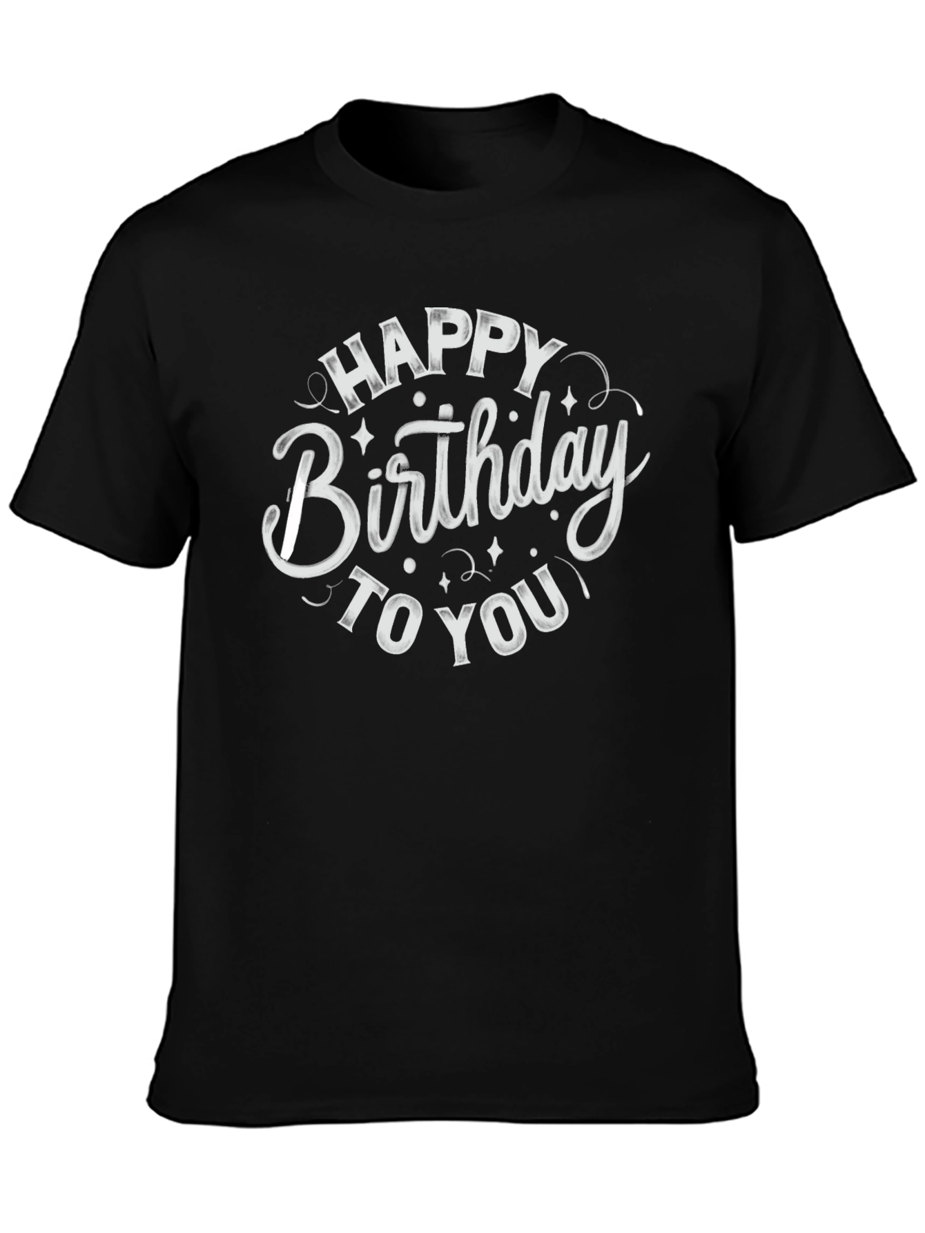 Happy Birthday T-Shirt Black
