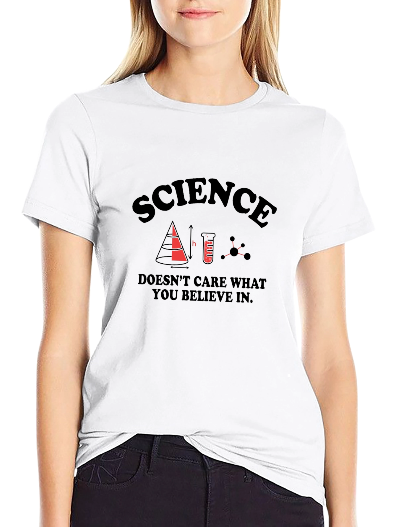 Science T-Shirt - Doesnt Care What You Believe
