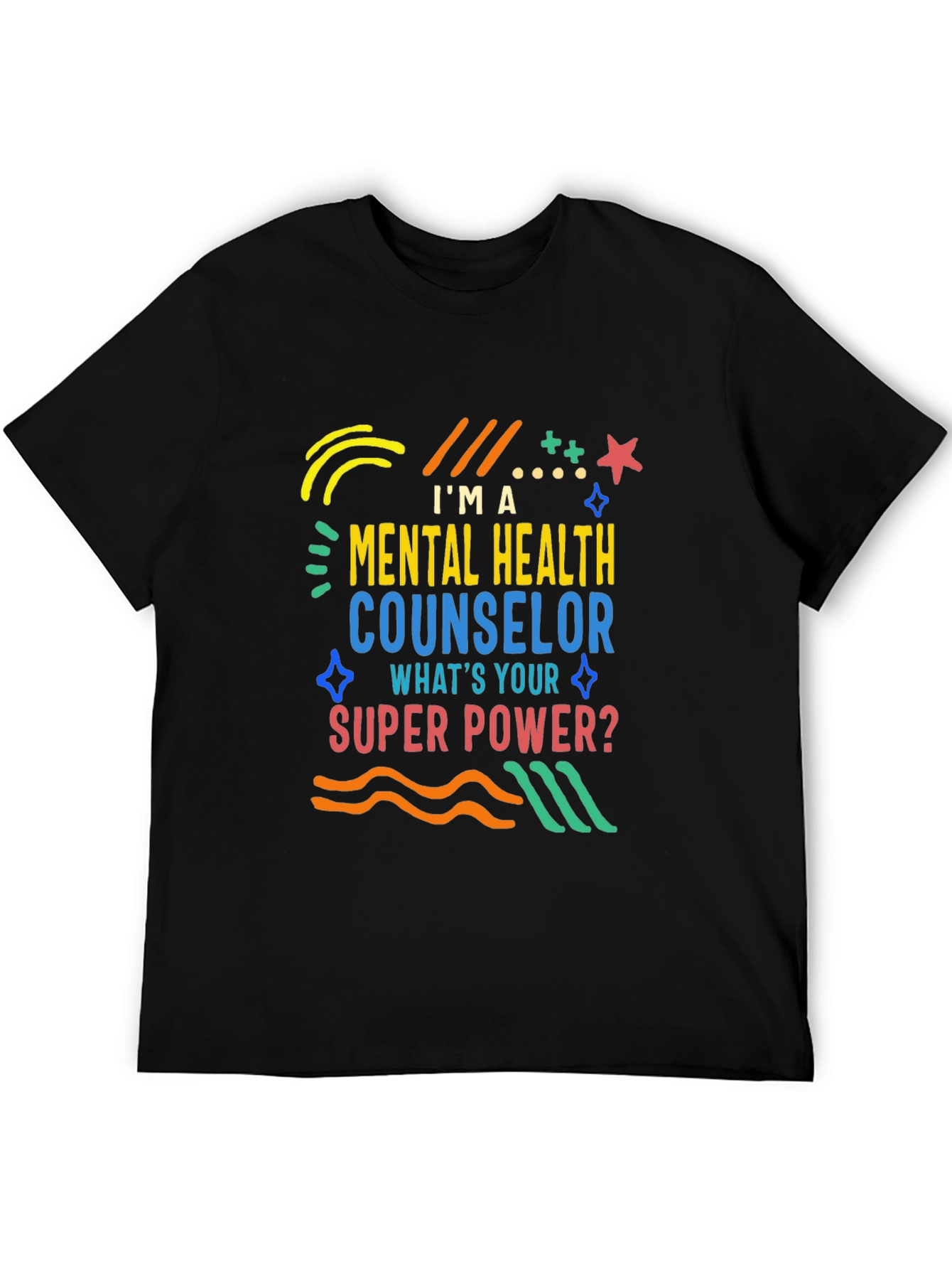 Mental Health Counselor T-Shirt - Superpower Design