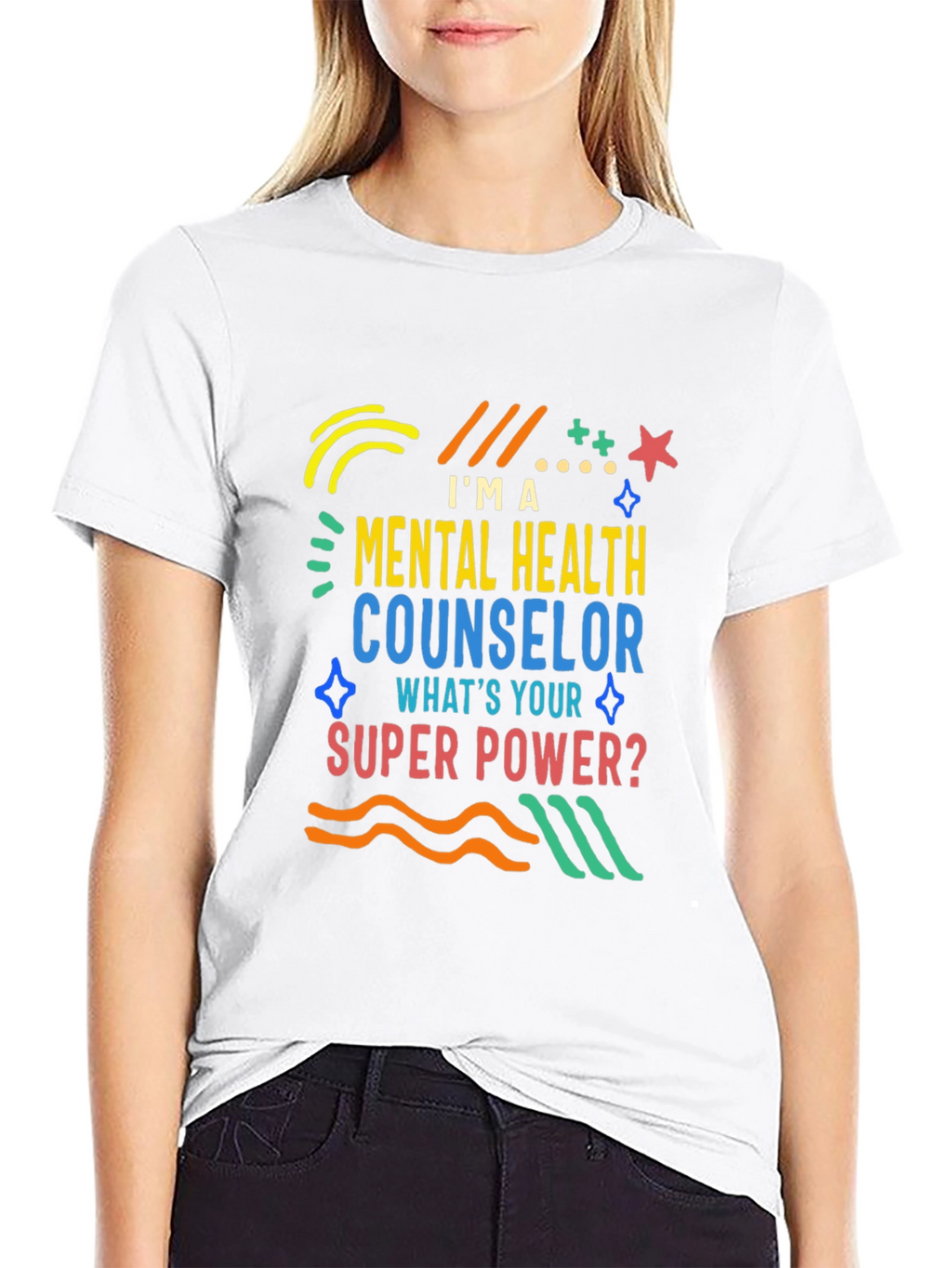 Mental Health Counselor T-Shirt - Superpower Design
