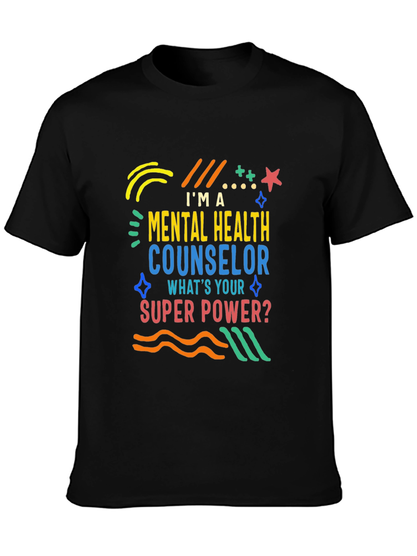 Mental Health Counselor T-Shirt - Superpower Design