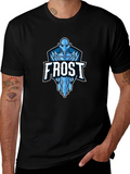 Frost Graphic T-Shirt - Black Crew Neck Tee