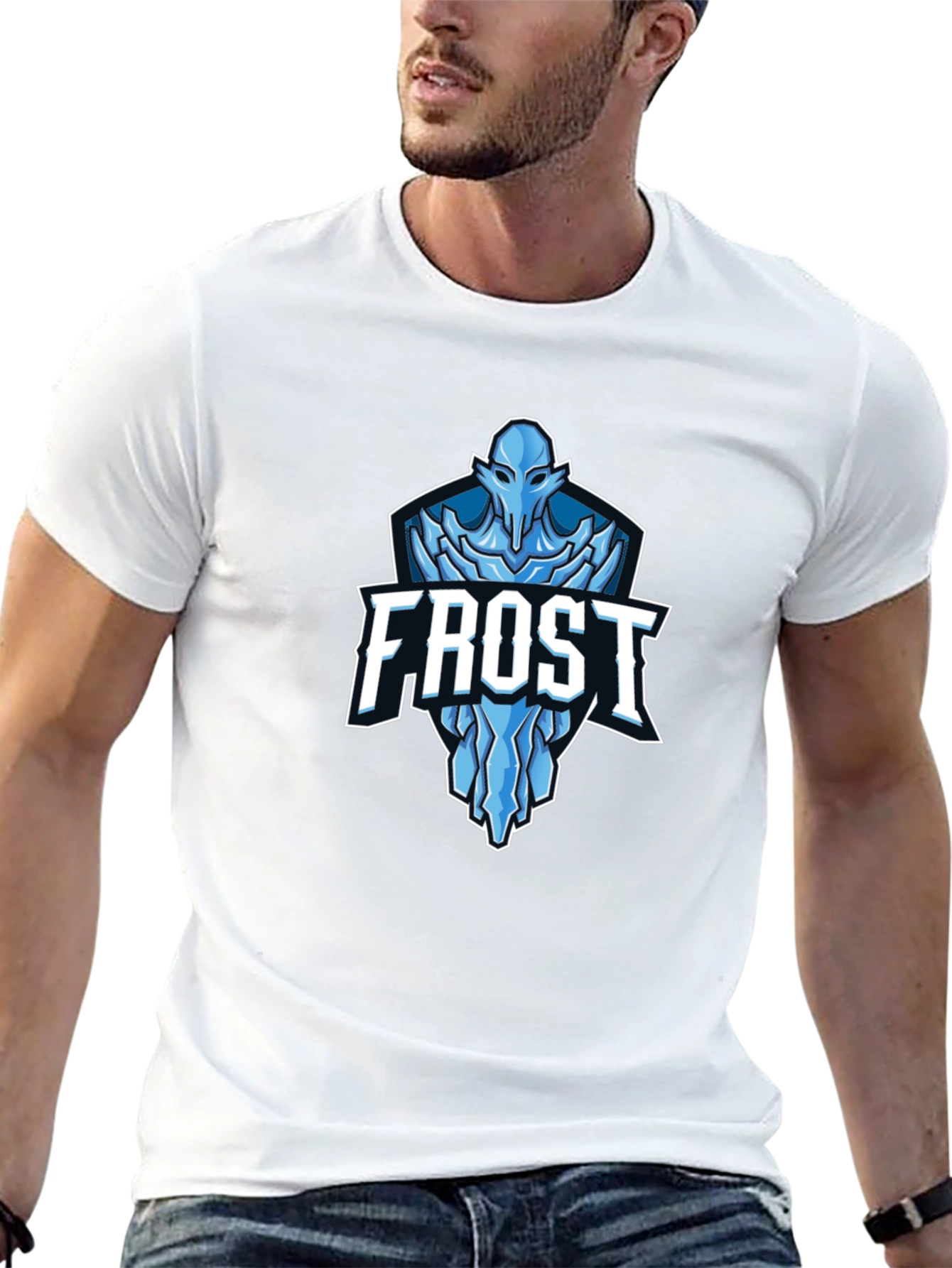 Frost Graphic T-Shirt - Black Crew Neck Tee