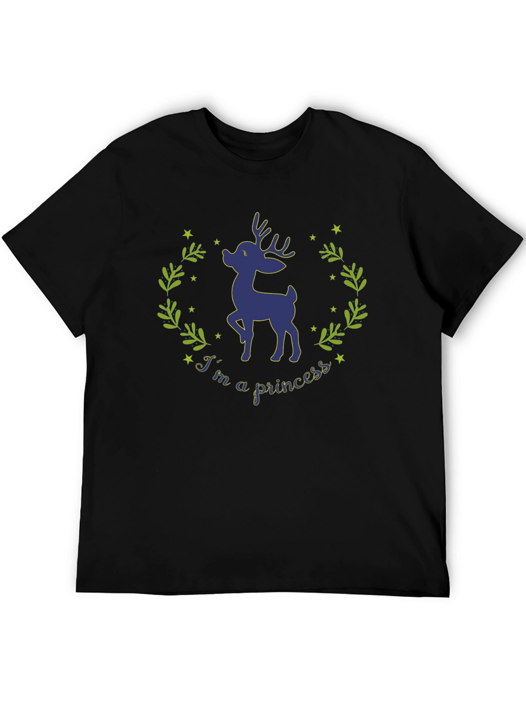 Deer Princess Graphic T-Shirt - Whimsical Nature Tee