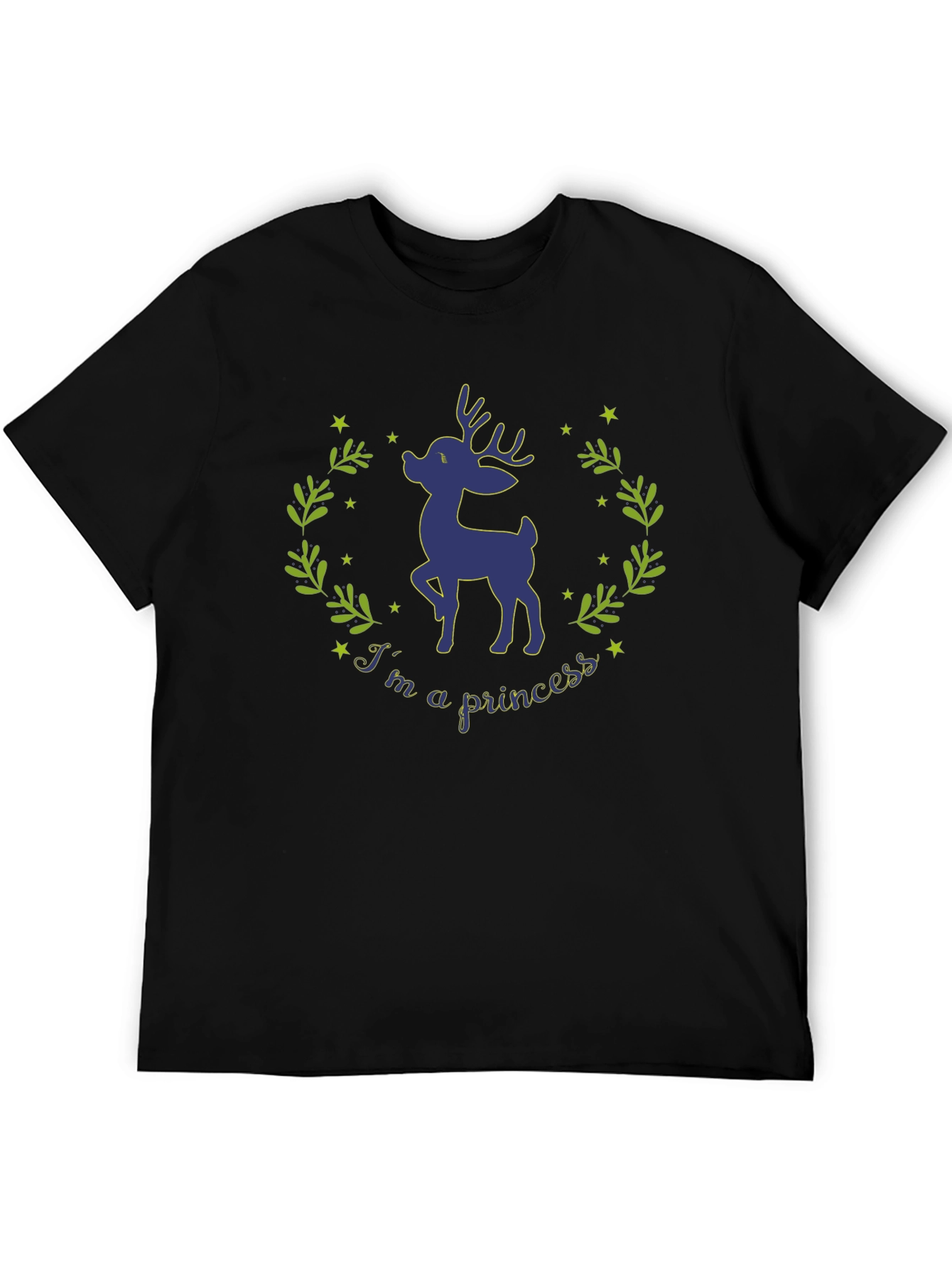Deer Princess Graphic T-Shirt - Whimsical Nature Tee
