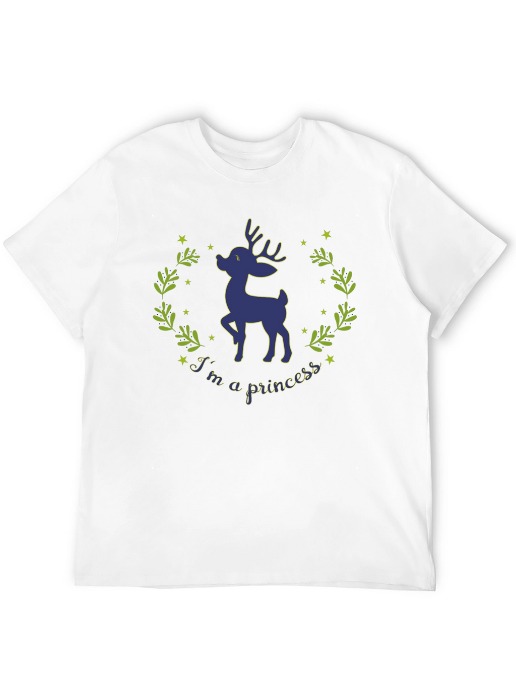 Deer Princess Graphic T-Shirt - Whimsical Nature Tee