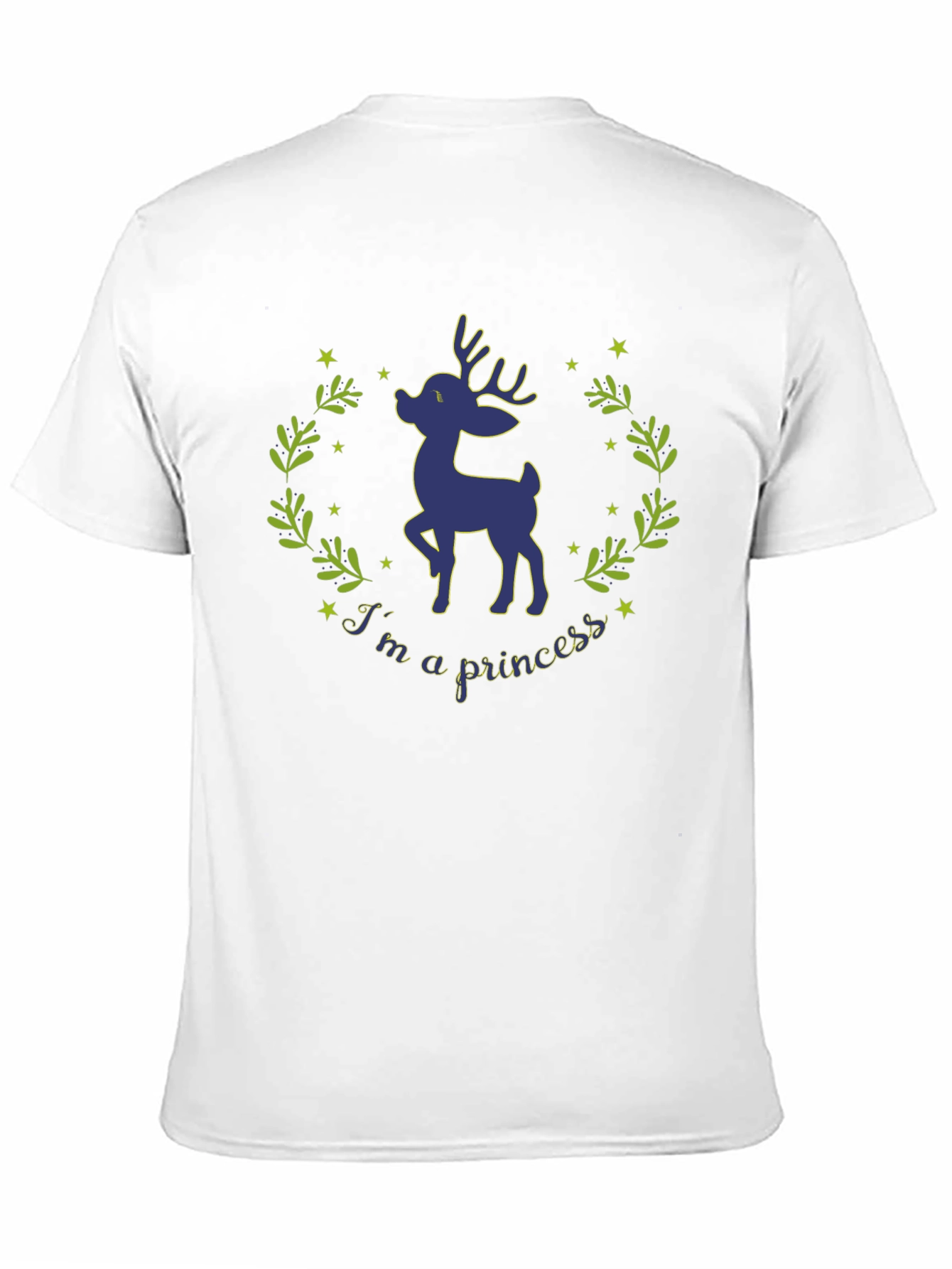 Deer Princess Graphic T-Shirt - Whimsical Nature Tee