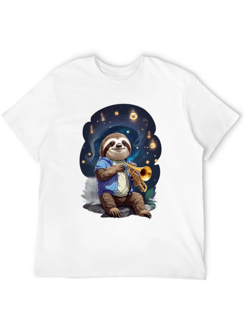 Sloth Musician Graphic Tee