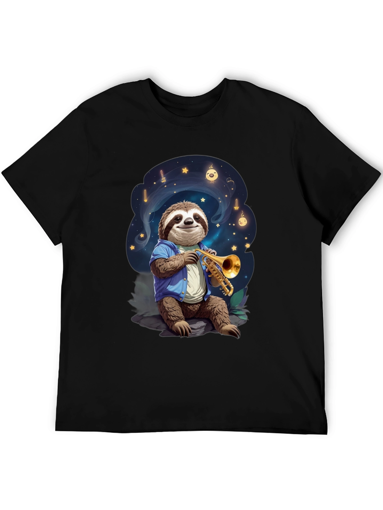 Sloth Musician Graphic Tee