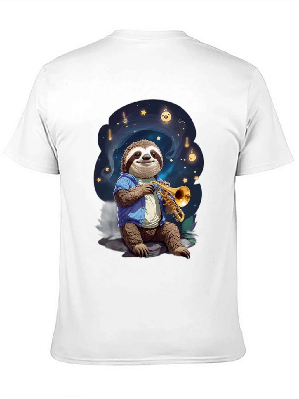 Sloth Musician Graphic Tee