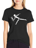 Tribal Warrior Graphic Tee - Black Cotton Shirt