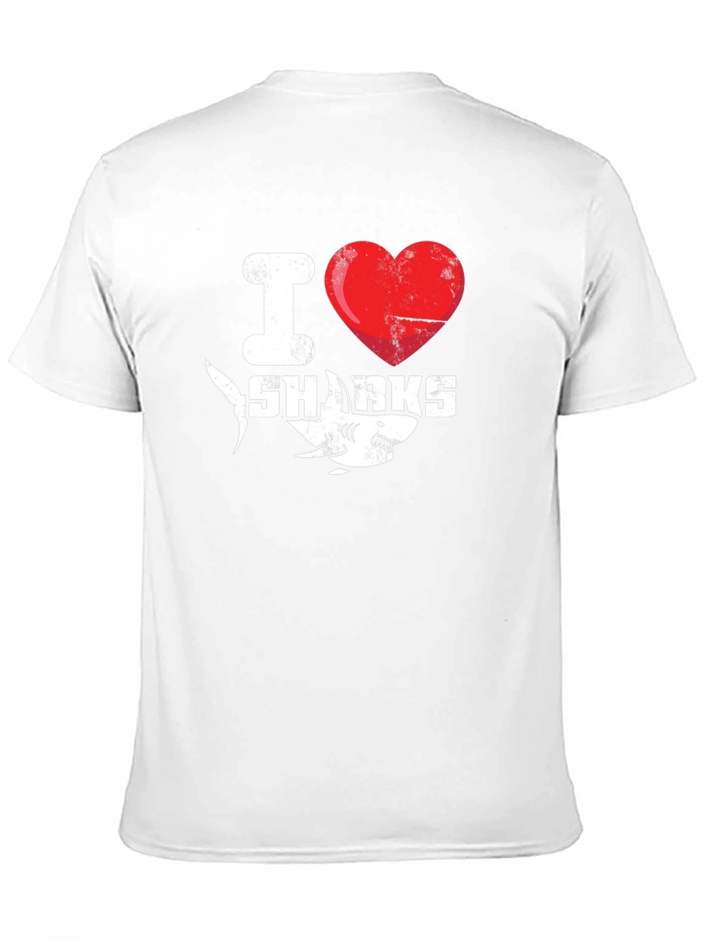I Heart Sharks Graphic Tee - Black