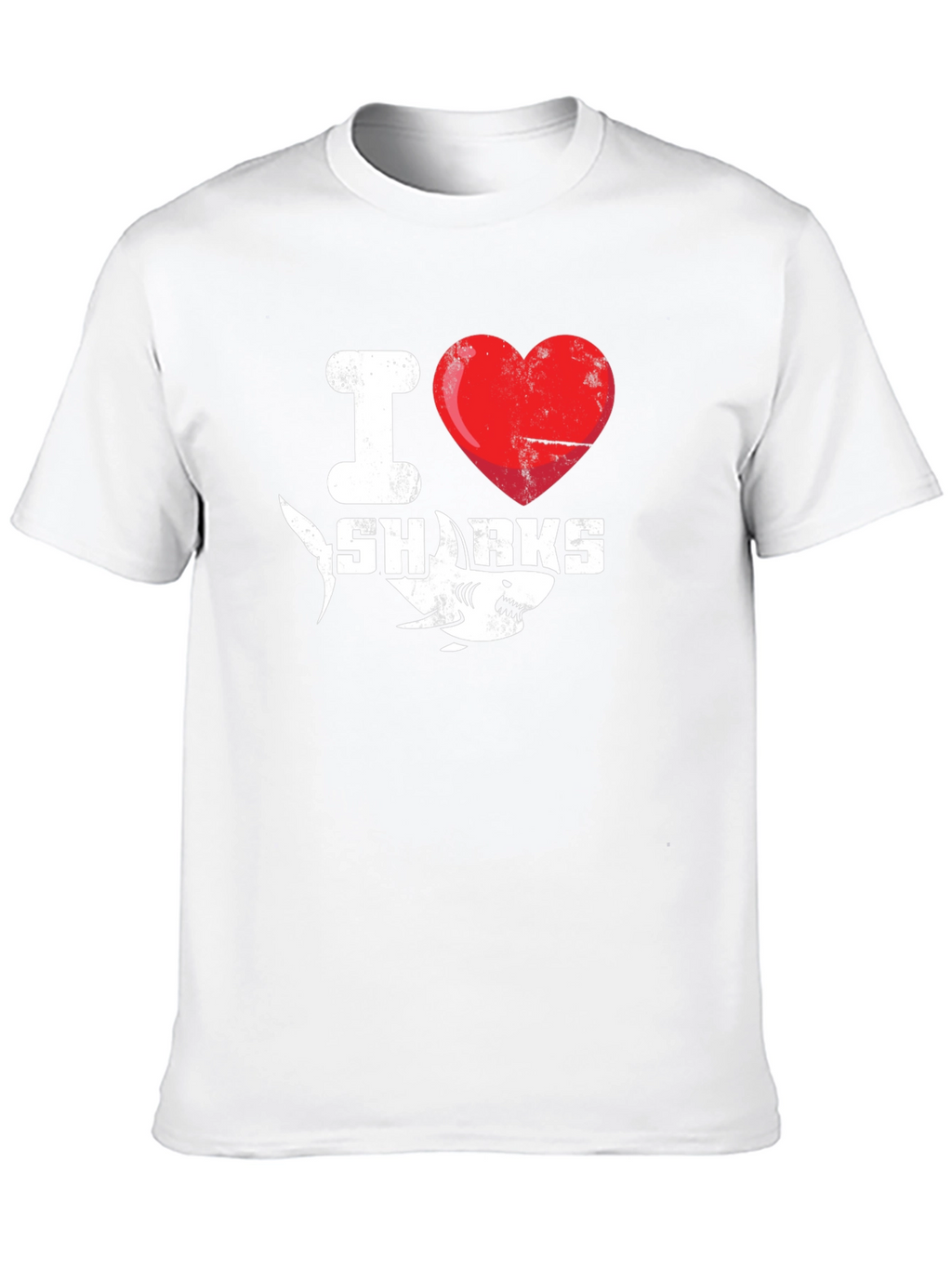 I Heart Sharks Graphic Tee - Black