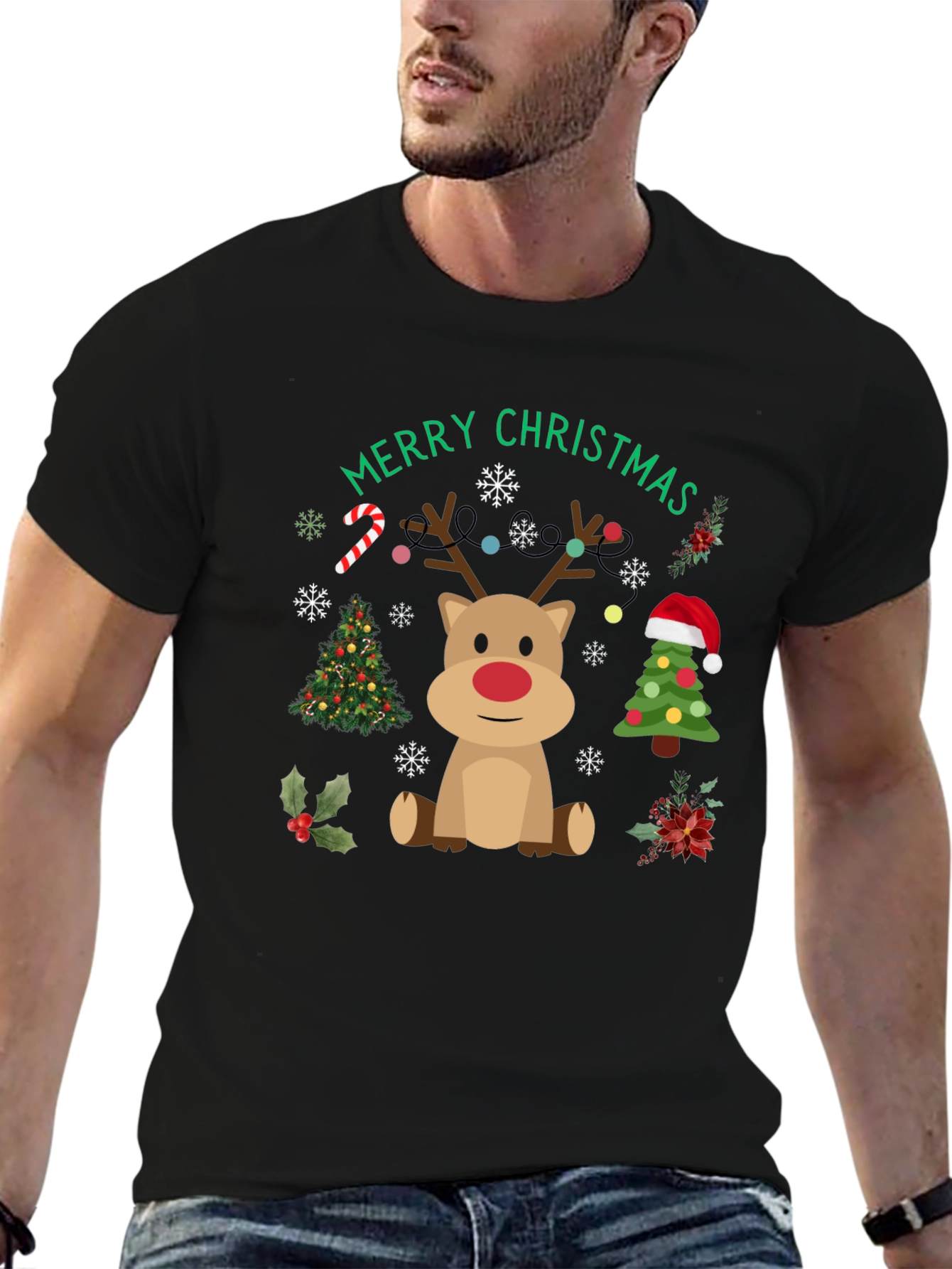 Merry Christmas Reindeer T-Shirt