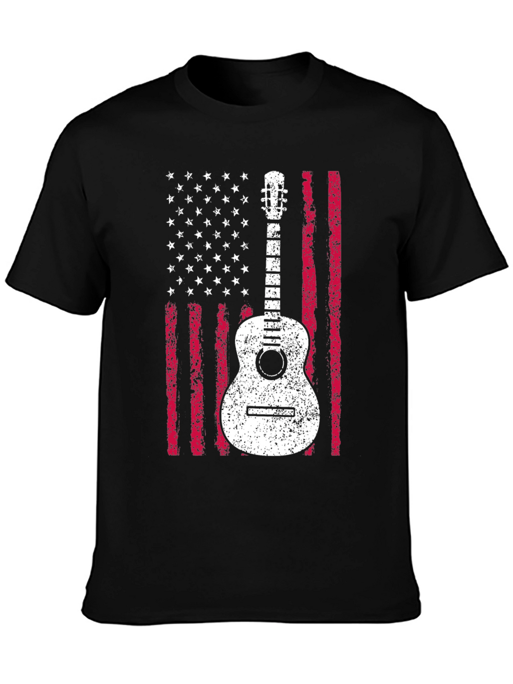 American Flag Guitar T-Shirt