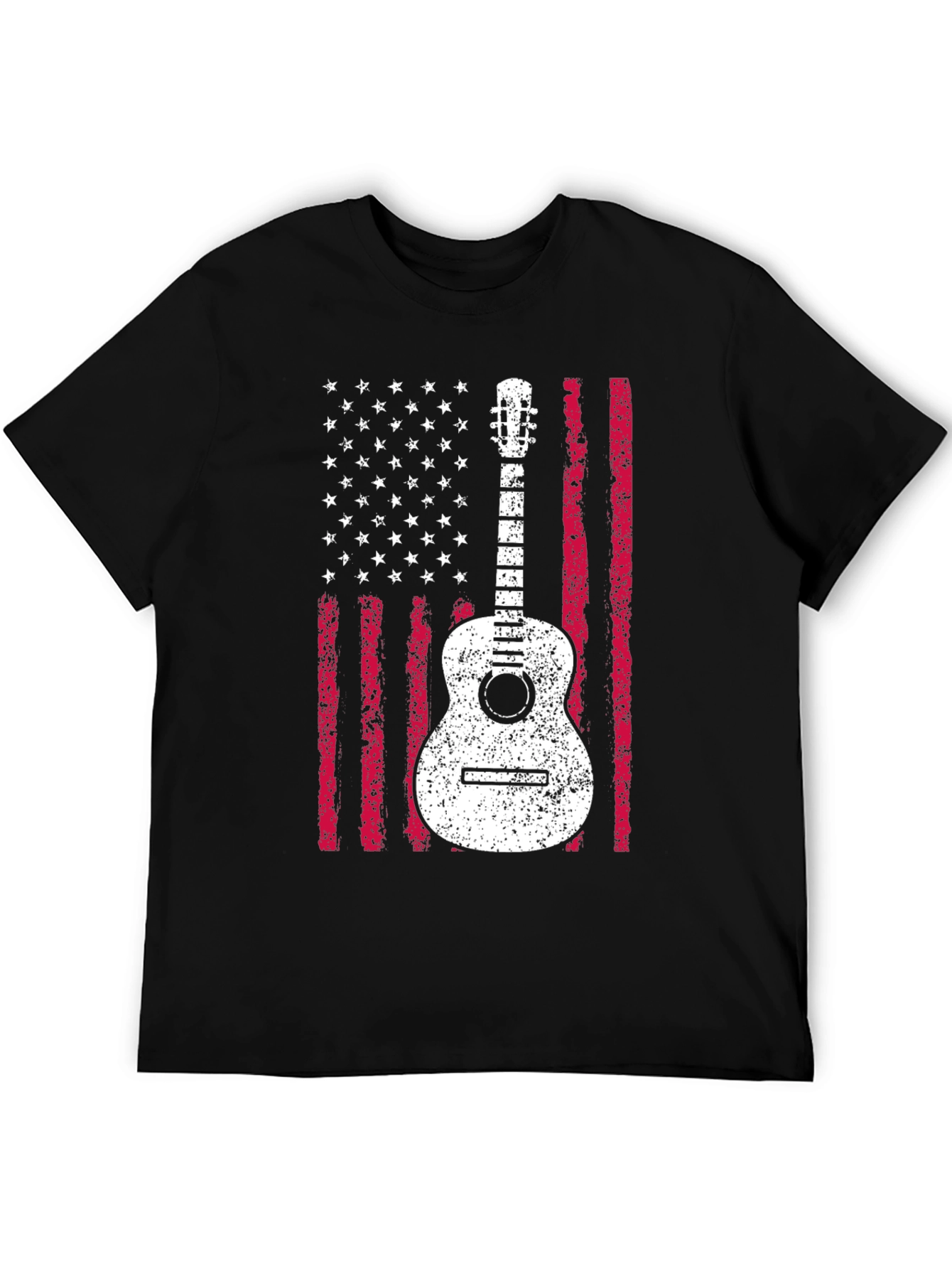 American Flag Guitar T-Shirt