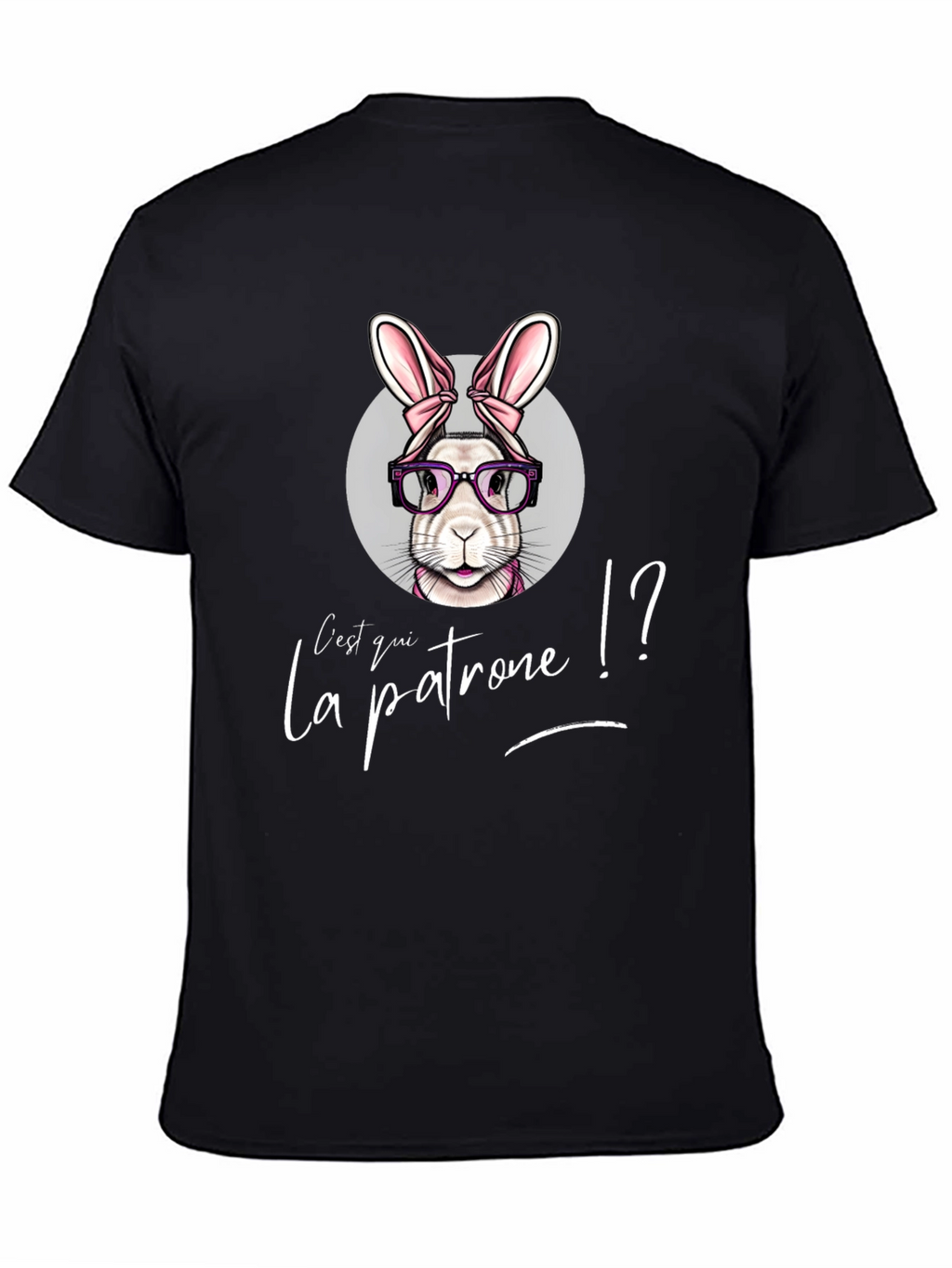 Cest Qui La Patrone Bunny Graphic T-Shirt