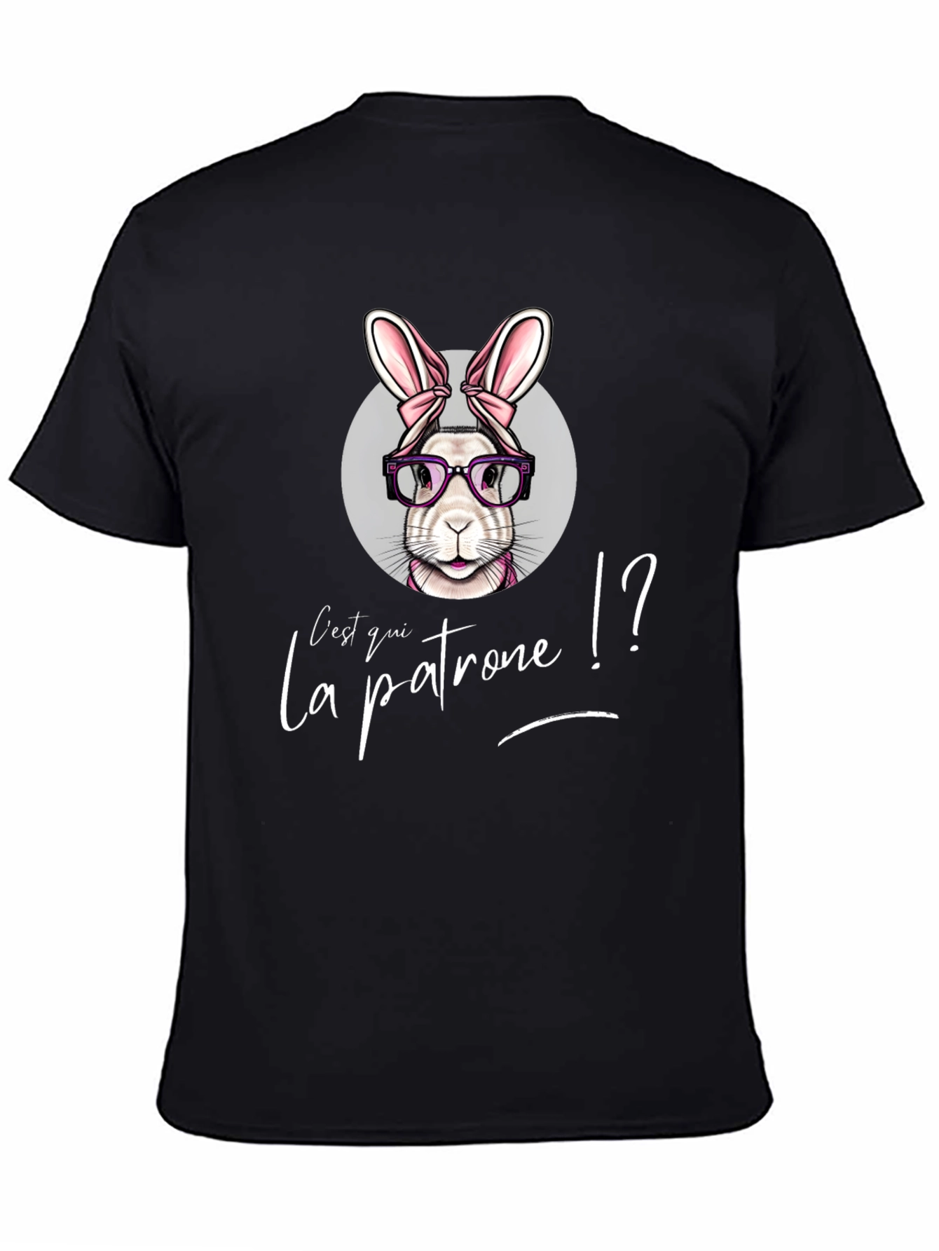Cest Qui La Patrone Bunny Graphic T-Shirt
